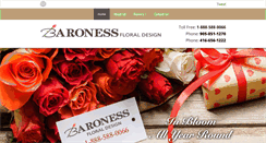 Desktop Screenshot of baronessfloraldesign.ca