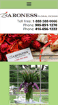Mobile Screenshot of baronessfloraldesign.ca