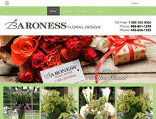 Tablet Screenshot of baronessfloraldesign.ca